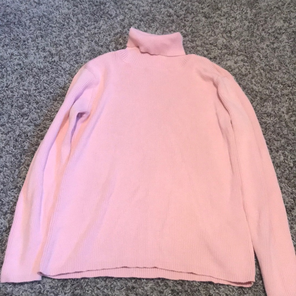 Pink Turtleneck